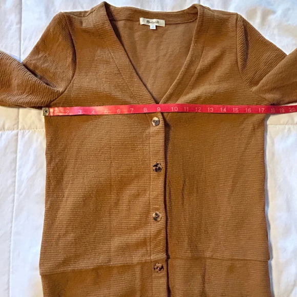 Madewell Pieced-Sleeve Cardigan Sweater - Picture 4 of 8